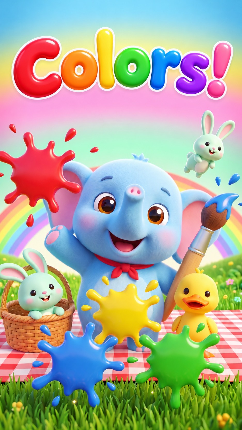 Colors!: Bobo the baby blue elephant in his colorful animated world